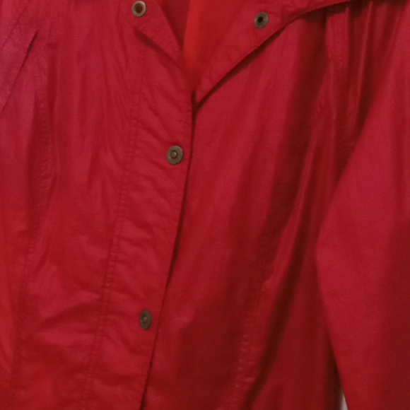 Red Button-Up Jacket - Picture 3 of 6